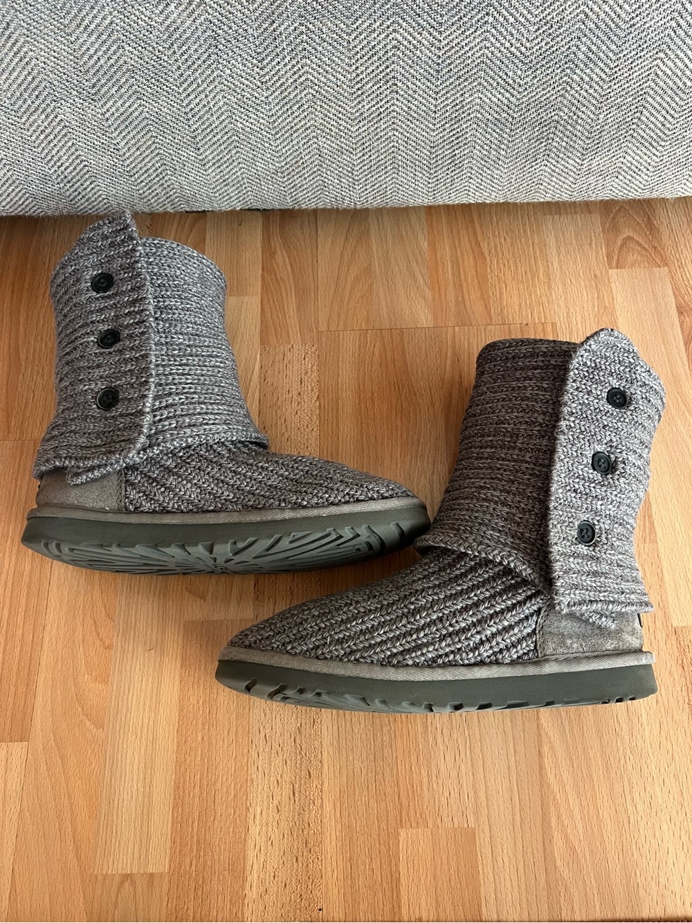 UGG Classic Cardy Knit Sweater Boots